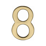 M Marcus Heritage Brass Numeral 8 - 51mm Self Adhesive